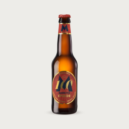 Fles Moritz Epidor Strong Lager uit Barcelona 33 cl