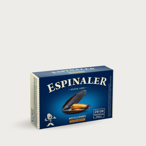 Blik Espinaler mosselen in marinade uit de Galicische Rías Baixas.