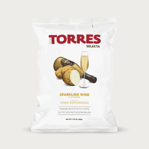 Zak Torres premium chips met het aroma van mousserende wijn.
