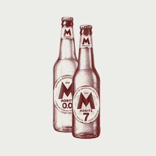 Flesjes Fabrica Moritz bier; Moritz 7 en Moritz 0.0